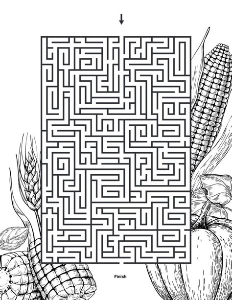 Printable Corn Maze - Printable Mazes Free