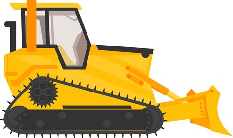 Download Bulldozer Excavator Heavy Machinery Construction - Cartoon Bulldozer Clipart (#191363 ...