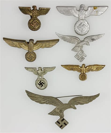 Lot - GERMAN EAGLE INSIGNIA (7)