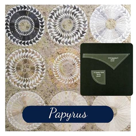 Papyrus Template Set from New York Beauties & Flying Geese Book by Carl ...