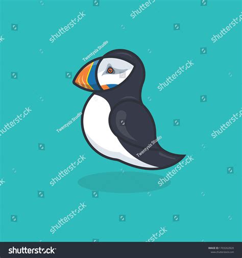 Puffin Bird Vector Illustration Puffin Logo Stock Vector (Royalty Free) 1703262820 | Shutterstock