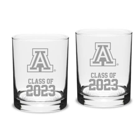 Arizona Wildcats Class of 2023 14oz. 2-Piece Classic Double Old-Fashioned Glass Set - Embodied ...