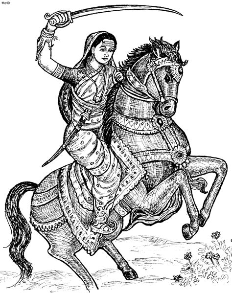 27+ rani laxmi bai easy drawing - TamaniaAbony