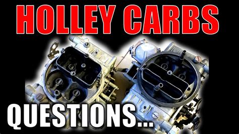 Holley Carburetor Identification Guide