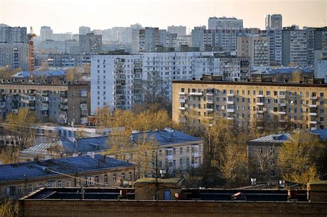 HD wallpaper: aerial photo of city, moscow, russia, rooftops, soviet ...