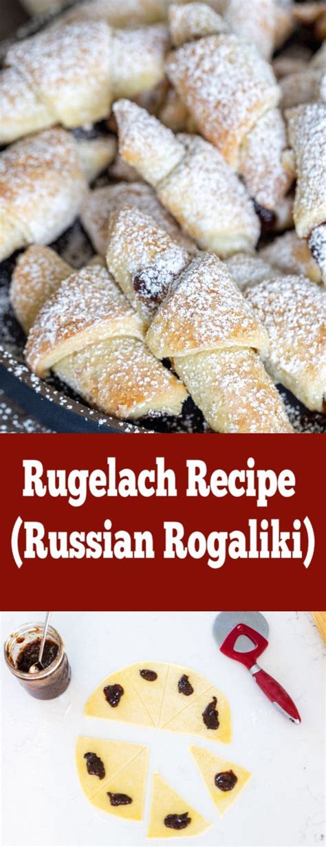 Rugelach (Rogaliki) - Momsdish | Quick cookies recipes, Easy cookies, Cookie recipes