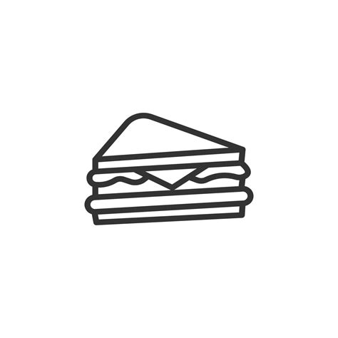 emparedado icono vector ilustración. comida y cocinando. 21979640 Vector en Vecteezy