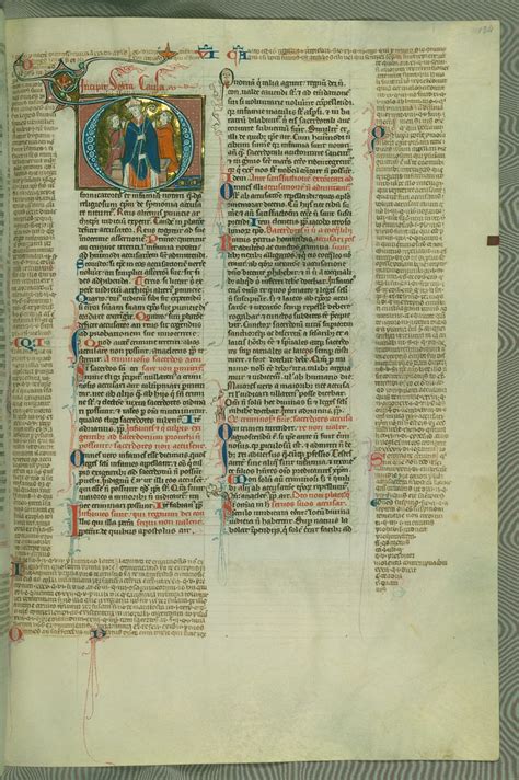 Gratian's Decretum, Historiated initial "D" with bishop be… | Flickr