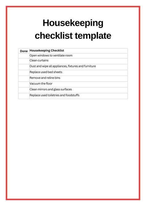 Housekeeping Checklist: Cleaning Checklist for Hotels & Resorts