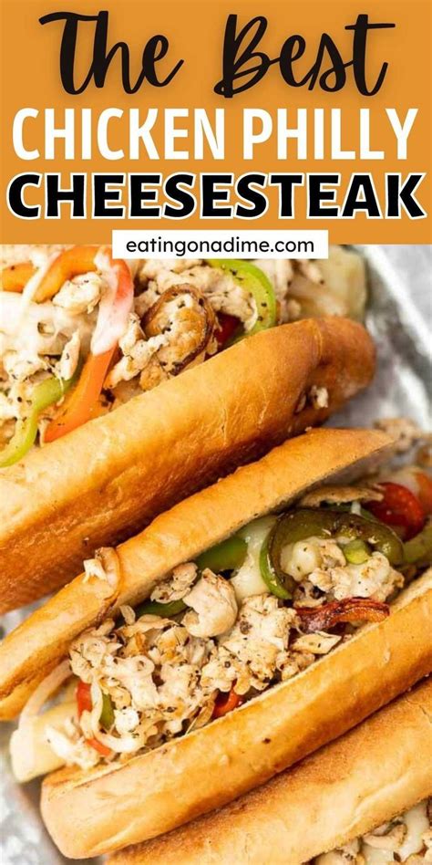 Chicken Philly Cheesesteak | Philly cheese steak recipe, Chicken ...