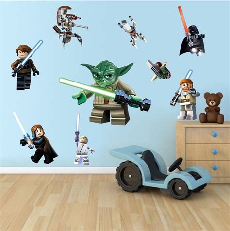 Lego Star Wars 3d Decal Wall Sticker for Boy Room UK for sale online ...