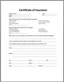 Sample Insurance Certificate Archives - My Word Templates