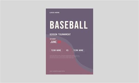 Baseball Flyer Template Design Graphic by Focus Studio · Creative Fabrica