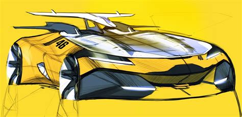 Car design sketches #7 on Behance