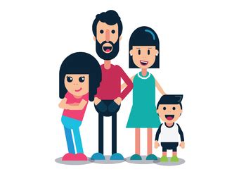 Nuclear Family - White Background by Clipart by Digistration | TpT