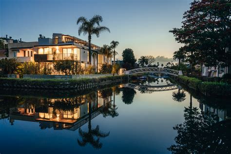 Set Directly on the Canals of Venice, California, This Home Boasts a Sprawling Rooftop Terrace ...