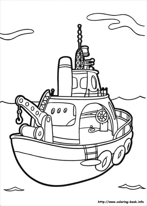 Tugboat Coloring Pages at GetColorings.com | Free printable colorings pages to print and color