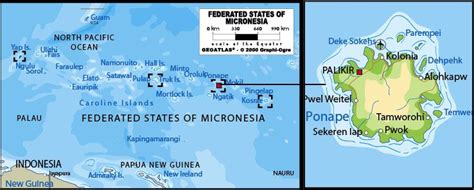 Pohnpei Island Map