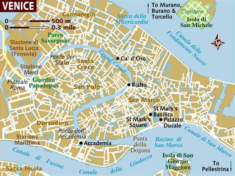 Venice Italy Map Of attractions | secretmuseum