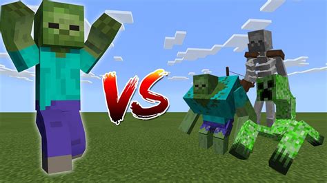 Titan Zombie vs Mutant Creatures - Minecraft - YouTube