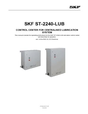 Fillable Online SKF - Lincoln Lubrication Systems - Skf Lincoln ...