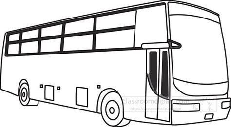 Transportation Outline Clipart-bus black outline clipart 38