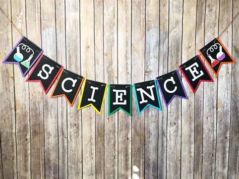 Science Banner Classroom Decor Back to School Teacher | Etsy