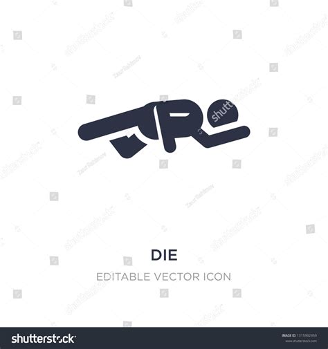 Die Icon On White Background Simple Stock Vector (Royalty Free) 1315992359 | Shutterstock