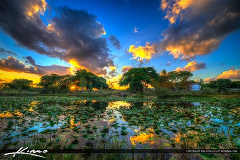 Delray Beach Sunset Lake Ida Park | HDR Photography by Captain Kimo