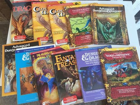 Huge Collection Of Vintage Advanced Dungeons & Dragons Books And ...