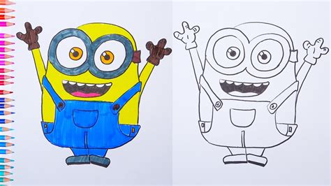 How To Draw Minion Bob Easy drawings - YouTube