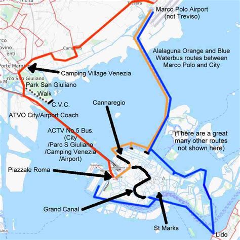 Transport Map of Venice (venezia)