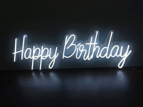 Custom Neon Sign happy Birthday Light for | Etsy