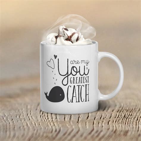 Valentines Day Mug Whale Coffee Mug Cute Coffee Mug Quote