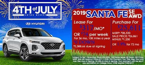 New Hyundai Purchase Specials | Gary Rome Hyundai