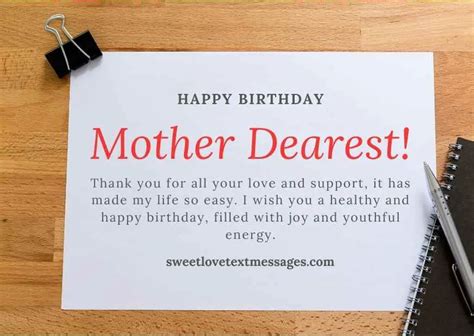 Happy Birthday Paragraph for Mom Copy and Paste - Love Text Messages