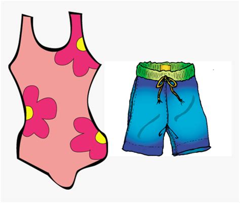 Swimsuit Clipart Swimming Clothes - Swim Trunks Clip Art, HD Png ...