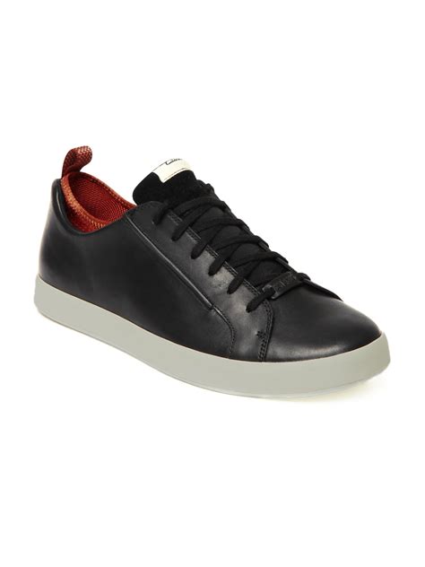 Buy Clarks Men Black Leather Sneakers - Casual Shoes for Men 186158 ...