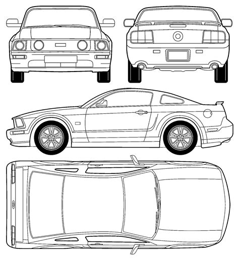 1967 Ford Mustang Blueprints
