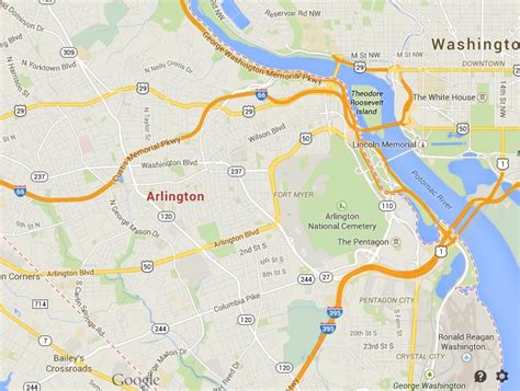 Nearmap Arlington Va - London Top Attractions Map