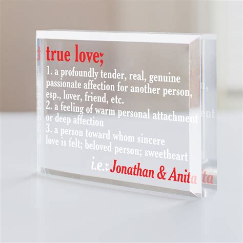 Personalized True Love Acrylic Keepsake | GiftsForYouNow