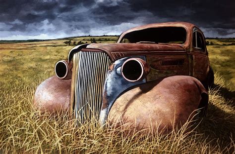 Bodie Ghost Town - Standing Still | Car art, Classic cars vintage ...