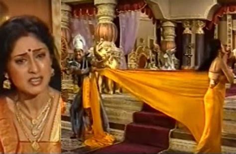 Mahabharat Roopa Gangualy Crying After Performing Draupadi Cheer Haran - महाभारत में 'चीर हरण ...