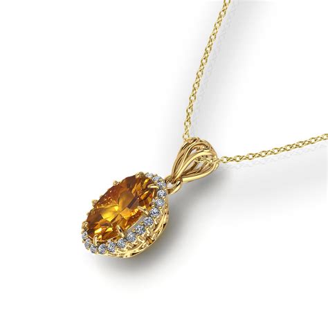 Delicate Citrine Necklace - Jewelry Designs