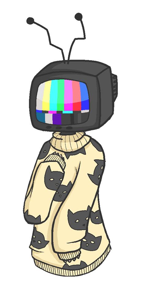 smol tv head | Tv head, Cartoon art styles, Cute drawings