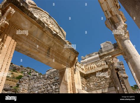 Temple of Hadrian Arch at Ephesus, Turkey Stock Photo - Alamy