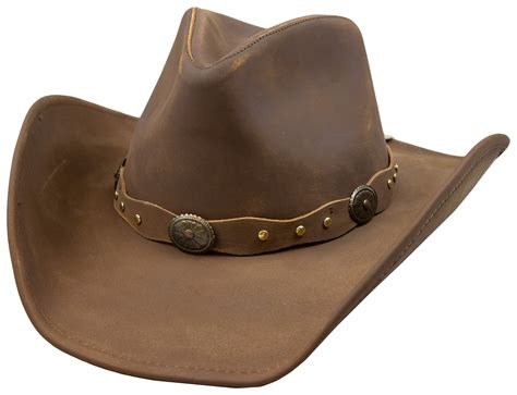 Stetson Roxbury Mocha Distressed Shapeable Leather Cowboy Western Hat ...