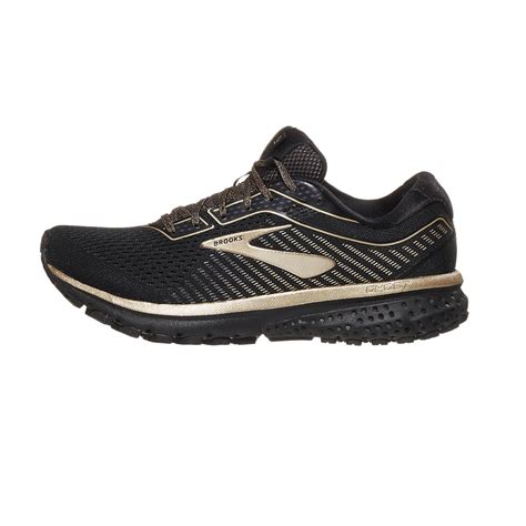 Brooks Ghost 12 Women's Shoes Metallic Pack Black/Ebony 360° View | Running Warehouse