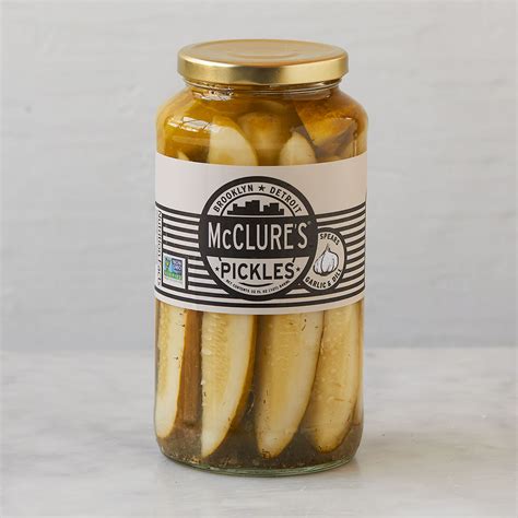 McClure’s Garlic and Dill Pickles - a jar of briny, garlicky pickle ...