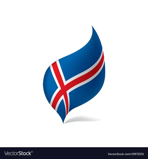 Iceland flag Royalty Free Vector Image - VectorStock